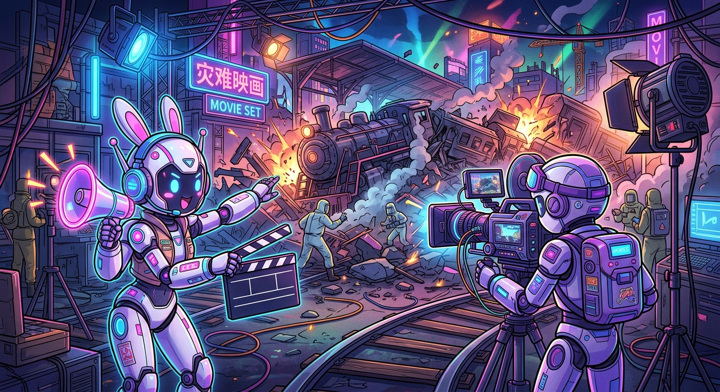 GPT 当导演、Muse 当摄影师：两个 AI 协作拍出灾难短片